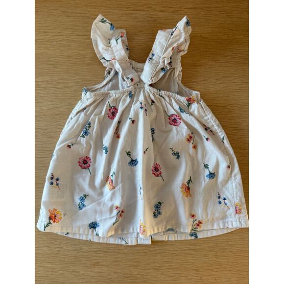 H&M Baby Wildflower Floral Sundress Ruffle Strap 6-9M - Picture 2 of 3